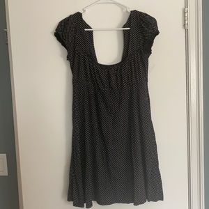 Black and white polka dot dress